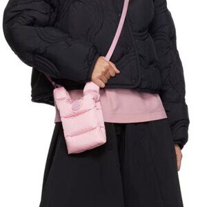 Brand New Moncler Pink Legere Down Shoulder Bag